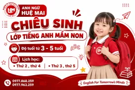 Chiêu Sinh Lớp Tiếng Anh Mầm Non